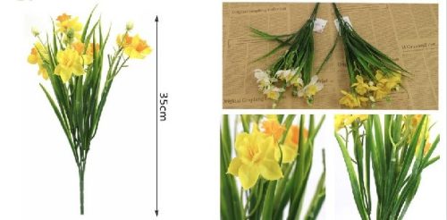 MŰVIRÁG NÁRCISZ CSOKOR 35CM TÖBB FÉLE SZÍN