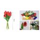 MŰVIRÁG TULIPÁN CSOKOR 33CM TÖBBFÉLE SZÍN