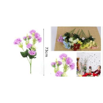 MŰVIRÁG SZÁLAS KRIZANTÉM 73CM 6F. SZÍN