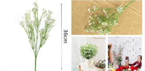 MŰVIRÁG SZÁLAS FÁTYOLVIRÁG 36CM