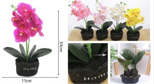 MŰVIRÁG CSEREPES ORCHIDEA 33X11CM 4F.