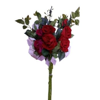 MŰVIRÁG SZÁLAS RÓZSA 80CM 3F.