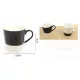 BÖGRE PORCELÁN FEKETE-FEHÉR 8,5X8CM 2F. 350ML