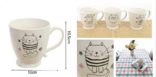BÖGRE PORCELÁN CICÁS 10X10,5CM 3F. 800ML