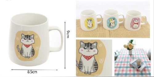 BÖGRE PORCELÁN CICÁS 8,5X9CM 3F. 450ML