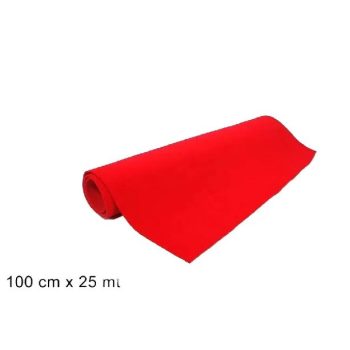 SZŐNYEG VÖRÖS 100CMX25M