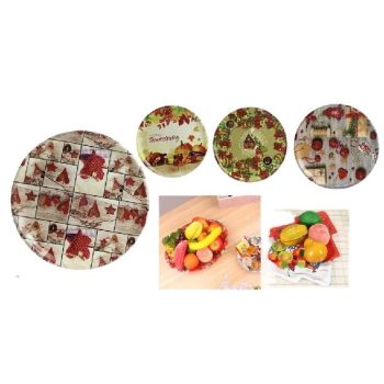 KARÁCSONYI KÍNÁLÓTÁL ÁTM.:35CM TÖBB FÉLE MINTA MŰA