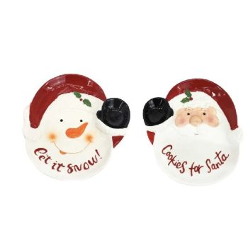 KARÁCSONYI TÁLCA PORCELÁN 26X28CM