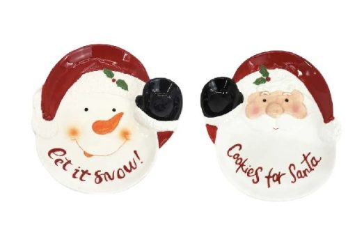 KARÁCSONYI TÁLCA PORCELÁN 26X28CM