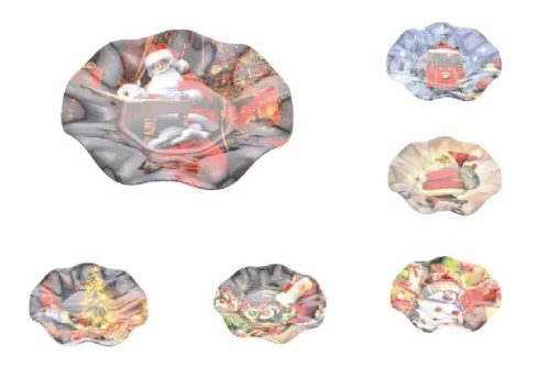 KARÁCSONYI ÜVEGTÁL TÖBB FÉLE MINTA