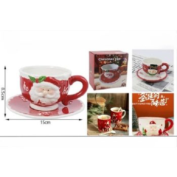 CSÉSZE+ALJ KARÁCSONYI 8,5X15CM PORC.