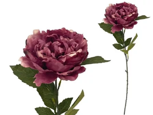 MŰVIRÁG BAZSARÓZSA SZÁLAS RÓZSA 80CM LILA SZÍNŰ