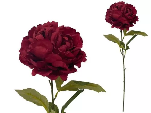 MŰVIRÁG BAZSARÓZSA SZÁLAS RÓZSA 80CM VÖRÖS SZÍNŰ