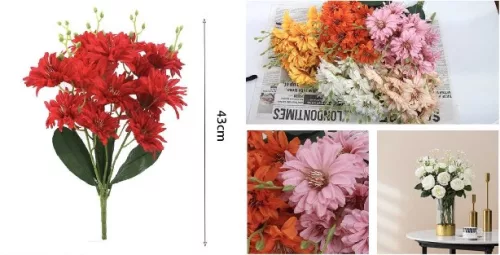 MŰVIRÁG CSOKOR 43CM TÖBBFÉLE