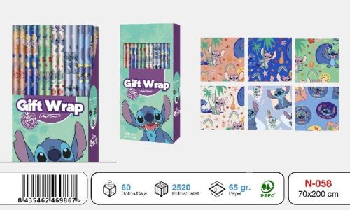 CSOMAGOLÓPAPÍR RAJZFILMES 200X70CM TÖBBFÉLE