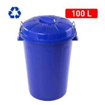 SZEMETESKUKA FEDELES KÉK 100L
