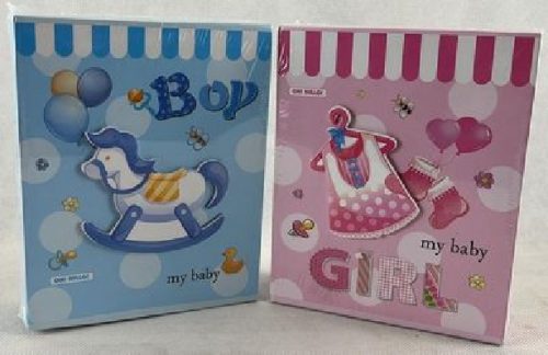 FOTÓALBUM 14X5X17CM 40 OLD. TÖBB FÉLE MINTA BOY/GIRL