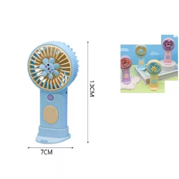 VENTILÁTOR MINI AKKUMULÁTOROS 7X13CM 4F.