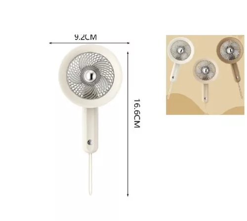 VENTILÁTOR MINI AKKUMULÁTOROS 9X17CM 3F.