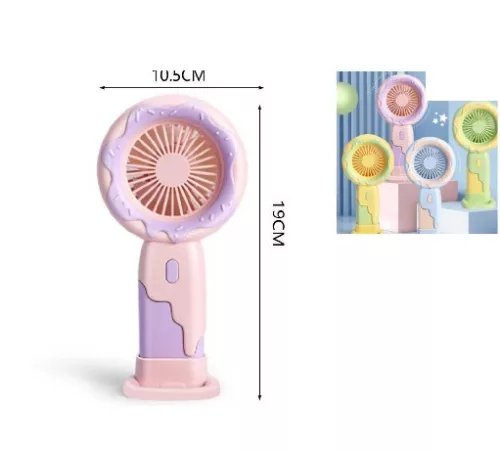 VENTILÁTOR MINI AKKUMULÁTOROS 10,5X19CM 4F.