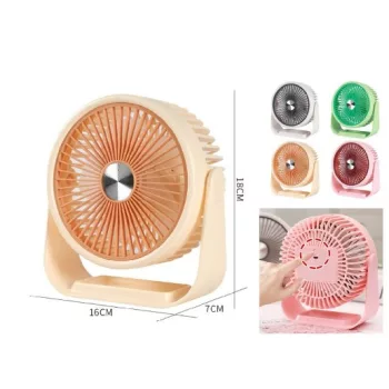 VENTILÁTOR MINI AKKUMULÁTOROS 16X7X18CM 4F.