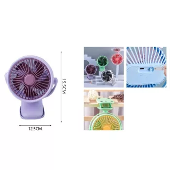 VENTILÁTOR MINI AKKUMULÁTOROS 12,5X15,5CM 4F.