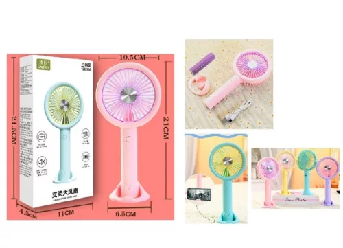 VENTILÁTOR MINI AKKUMULÁTOROS 10,5X21CM 4F.