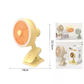 VENTILÁTOR MINI AKKUMULÁTOROS 14X22,5CM 3F.