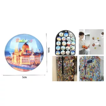HŰTŐMÁGNES BUDAPEST DEKOR 5 CM
