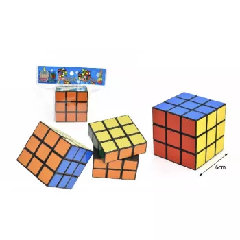 RUBIK KOCKA HAGYOMÁNYOS 6 CM