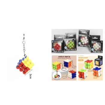KULCSTARTÓ RUBIK KOCKA 3 CM