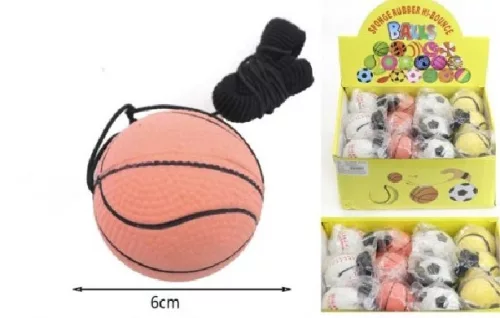 GUMILABDA KÖTÉLLEL 6CM