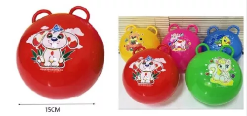 UGRÁLÓLABDA FOGANTYÚVAL 45CM TÖBBÉLE
