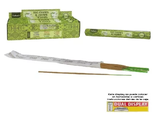 FÜSTÖLŐ NAG CHAMPA (VIRÁGOS INDIAI ILLAT) ÉS JÁZMIN 20DB-OS
