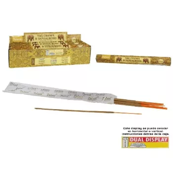   FÜSTÖLŐ NAG CHAMPA (VIRÁGOS INDIAI ILLAT) ÉS SZANTÁLFA 20DB-OS