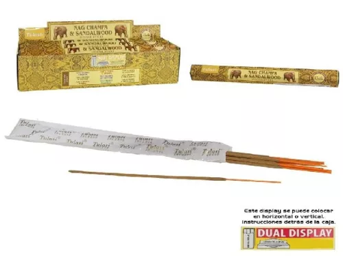 FÜSTÖLŐ NAG CHAMPA (VIRÁGOS INDIAI ILLAT) ÉS SZANTÁLFA 20DB-OS