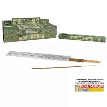   FÜSTÖLŐ NAG CHAMPA (VIRÁGOS INDIAI ILLAT) ÉS ZSÁLYA 20DB-OS