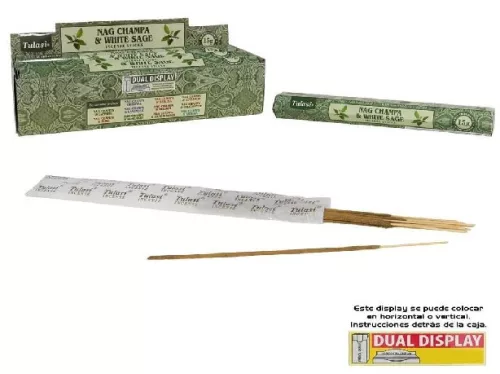 FÜSTÖLŐ NAG CHAMPA (VIRÁGOS INDIAI ILLAT) ÉS ZSÁLYA 20DB-OS