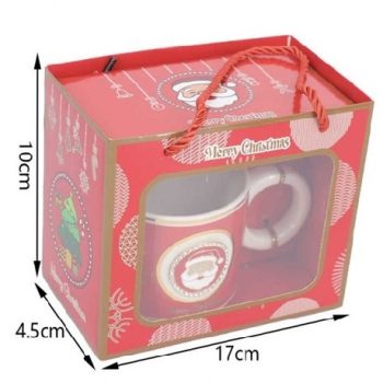 BÖGRE + KANÁL KARÁCSONYI 10X4,5X17CM PORC.