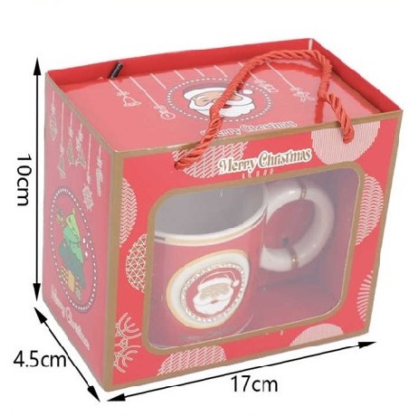 BÖGRE + KANÁL KARÁCSONYI 10X4,5X17CM PORC.