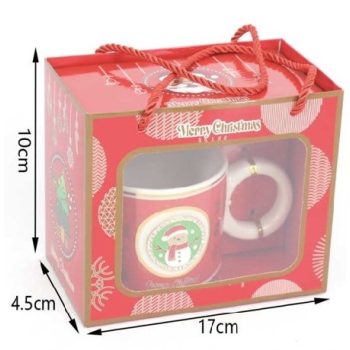 BÖGRE + KANÁL KARÁCSONYI 10X4,5X17CM PORC.