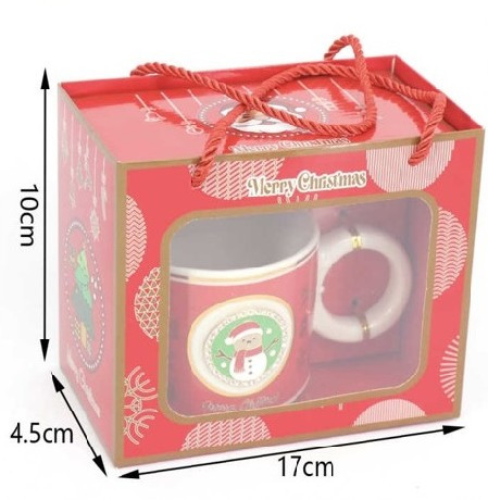 BÖGRE + KANÁL KARÁCSONYI 10X4,5X17CM PORC.