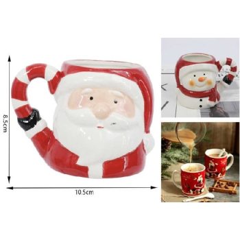 BÖGRE KARÁCSONYI MIKULÁS 8,5X10,5CM PORC.