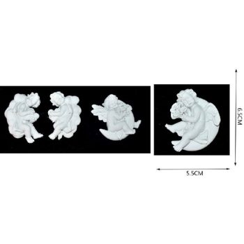 ANGYAL DÍSZ KARÁCSONYI 6,5X5,5CM