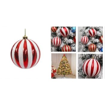   KARÁCSONYFA GÖMB DÍSZ MŰA. 12CM GYÖNGYHÁZFÉNYŰ SÜTŐTÖK