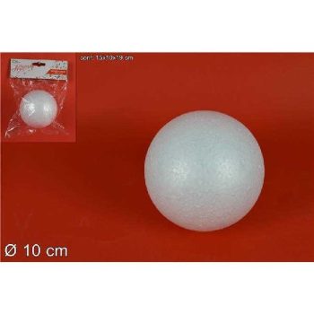 KARÁCSONYFA GÖMB DÍSZ STIROL 10CM