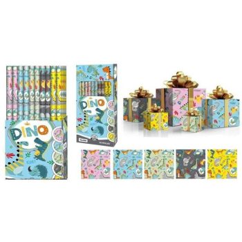 CSOMAGOLÓPAPÍR 70X200CM 5F. DÍNÓ (50/DISPL)