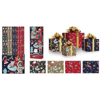 CSOMAGOLÓPAPÍR 100X300CM 4F. KARÁCSONYI (40/DISPL)