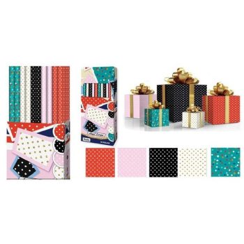 CSOMAGOLÓPAPÍR 70X200CM 5F. PÖTTYÖS (50/DISPL)