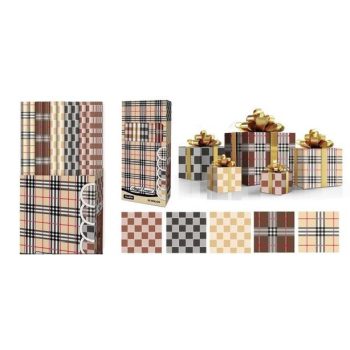 CSOMAGOLÓPAPÍR 70X200CM 5F. KOCKÁS (50/DISPL)